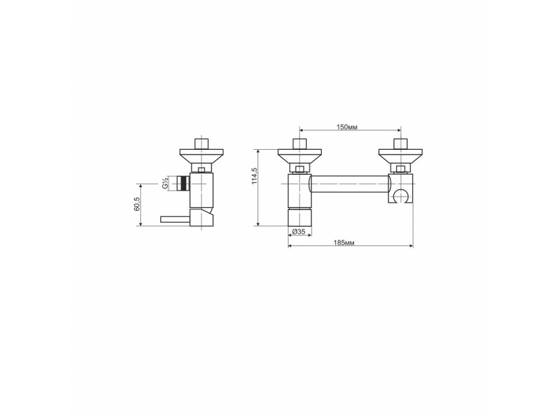 Купить Смеситель RGW Shower Panels SP-201, 301405201-01, для гигиенического душа, хром