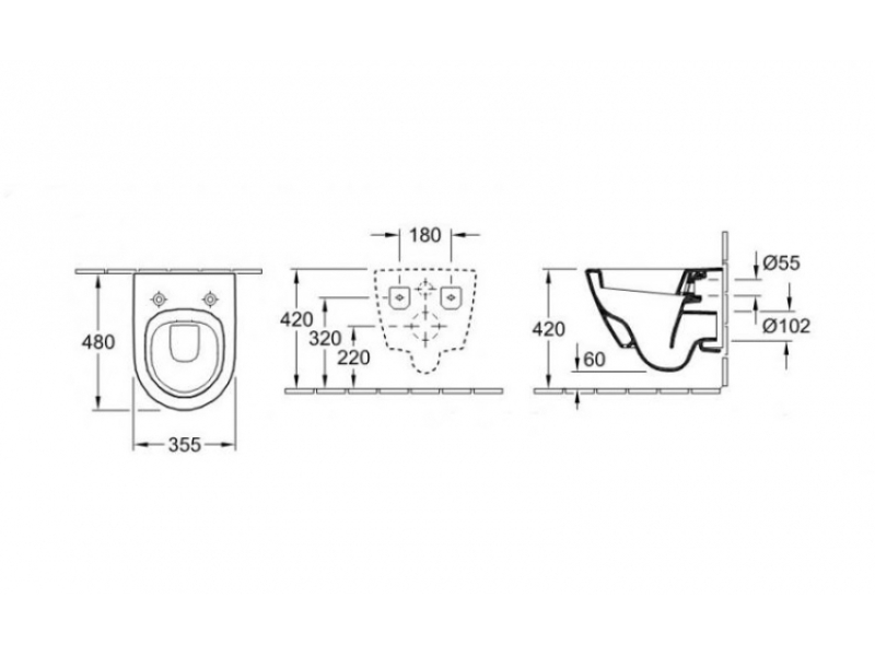 Купить Подвесной унитаз Villeroy&Boch Subway Plus 2.0 5606 10R1 укороченный, alpin