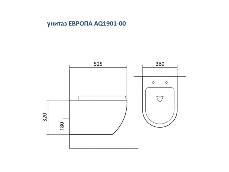 Купить Инсталляция Aquatek Standard INS-0000012 без клавиши и крепежа, с унитазом Европа AQ 1901 00 с тонким сиденьем soft close, комплект SET AQUATEK ЕВРОПА