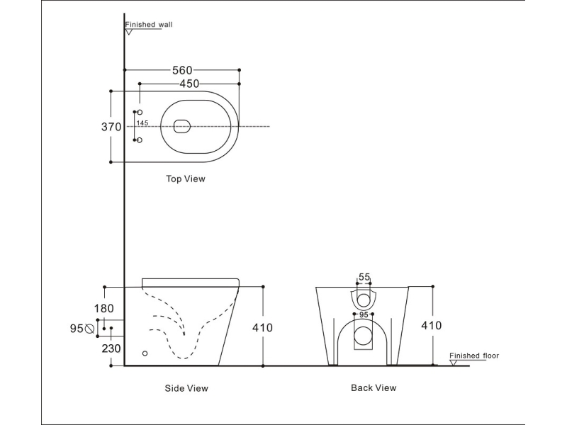 Купить Приставной унитаз Aquanet Atago 2.0 F LX-1906 (243548) безободковый Rimless, с крышкой-сиденьем Soft Close - Slimseat