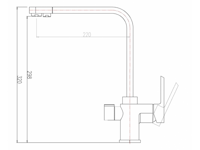 Купить Смеситель Zorg Clean Water ZR 334 YF ЧЕРНЫЙ МЕТАЛЛИК для кухни под фильтр, черный