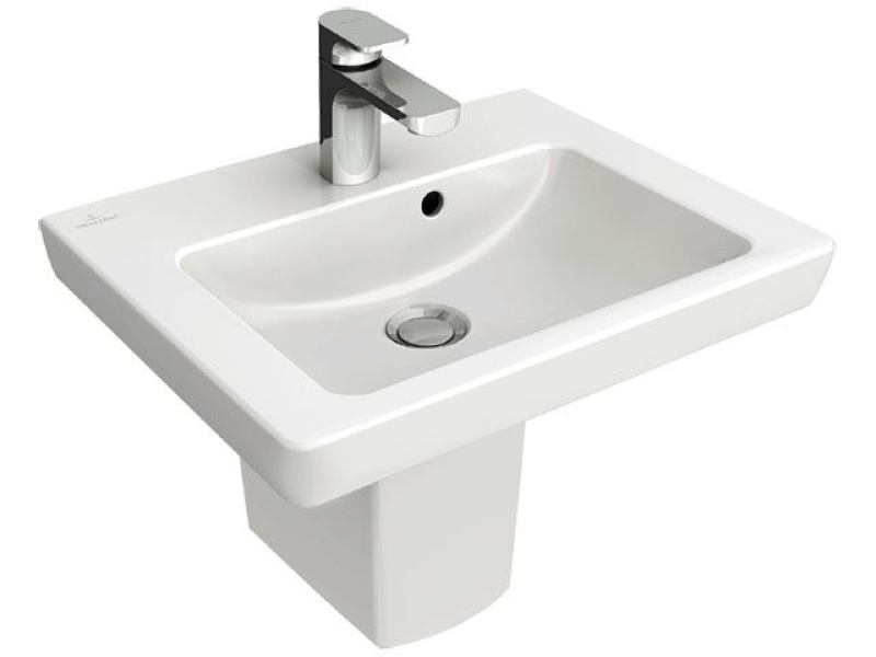 Купить Раковина Villeroy&Boch Subway 2.0, 45 х 37 см, подвесная, альпийский белый 7315