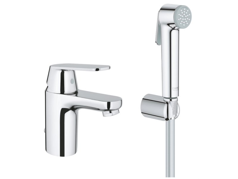 Купить Смеситель Grohe Eurosmart Cosmopolitan 23125000 для раковины с гигиеническим душем