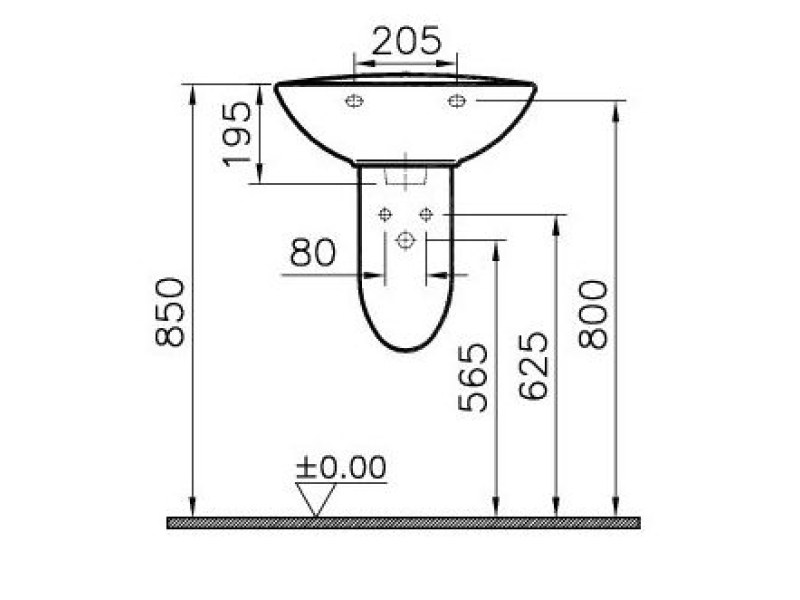 Купить Полупьедестал Vitra Normus 6948B003-0162, фарфор, белый