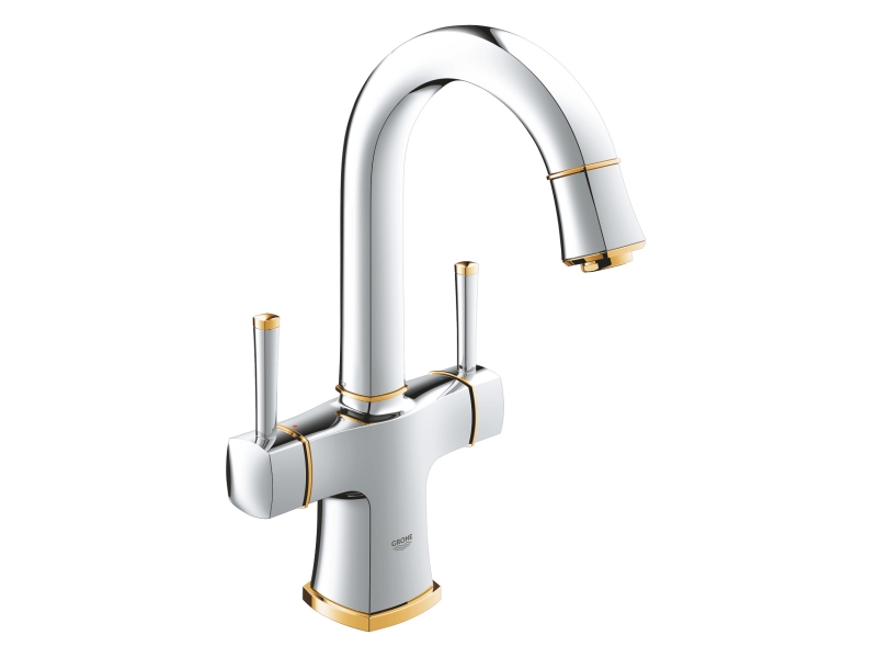 Купить Смеситель Grohe Grandera 21107IG0, хром/золото