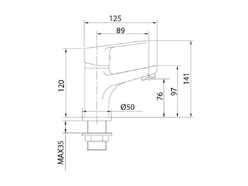 Купить Смеситель Milardo Helic HELSB00M01 для раковины, хром