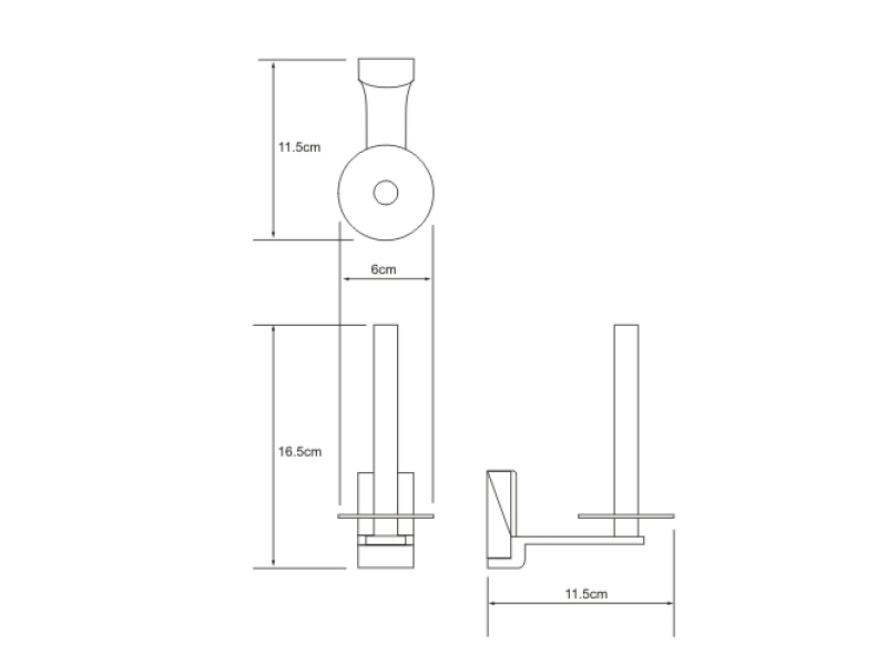 Купить Держатель для туалетной бумаги WasserKRAFT Exter, вертикальный, K-5297