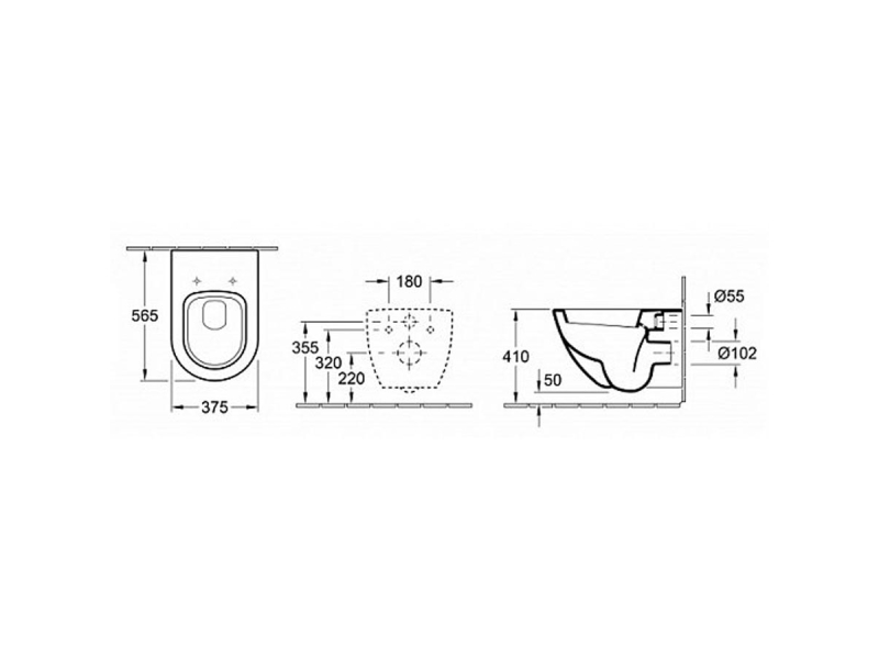 Купить Подвесной унитаз Villeroy&Boch Verity Design 5671 H1 01