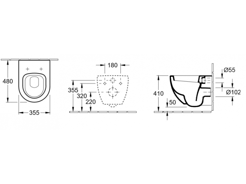 Купить Подвесной унитаз Villeroy&Boch Verity Design 6618 1001