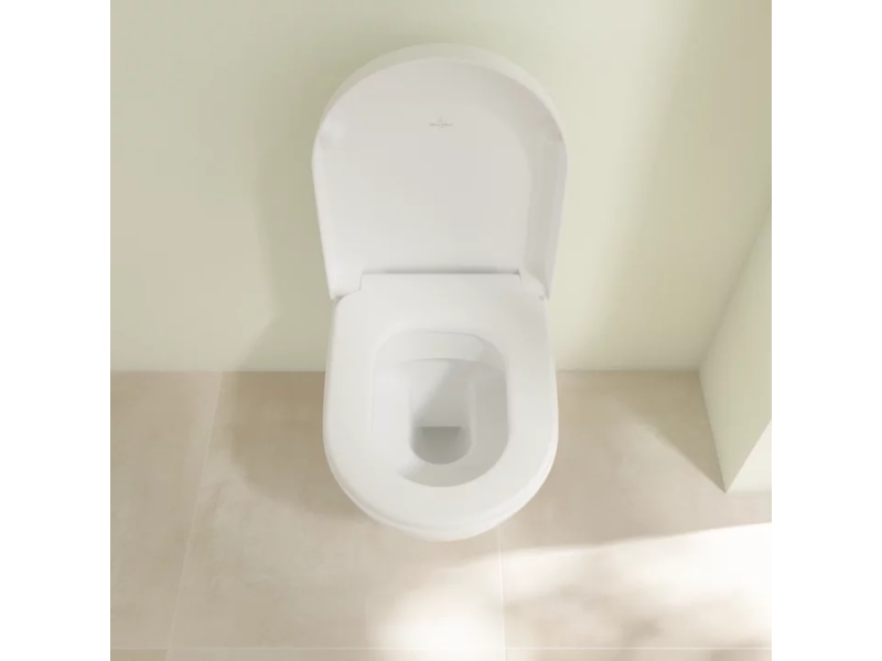 Купить Подвесной безободковый унитаз Villeroy & Boch Subway 2.0 с покрытием AntiBac и CeramicPlus, альпийский белый, 5614R0T2