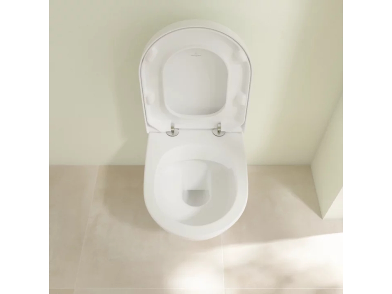 Купить Подвесной безободковый унитаз Villeroy & Boch Subway 2.0 с покрытием AntiBac и CeramicPlus, альпийский белый, 5614R0T2