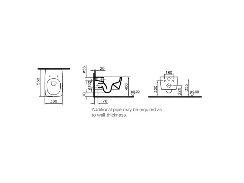 Купить Подвесной унитаз Vitra Metropole, безободковый, 5672B003-0075