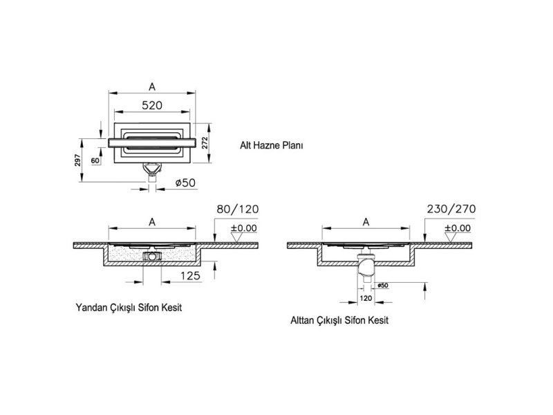 Купить Душевой трап Vitra Eco-Flow 60 см DK100, горизонтальный, хром матовый, 59980480000