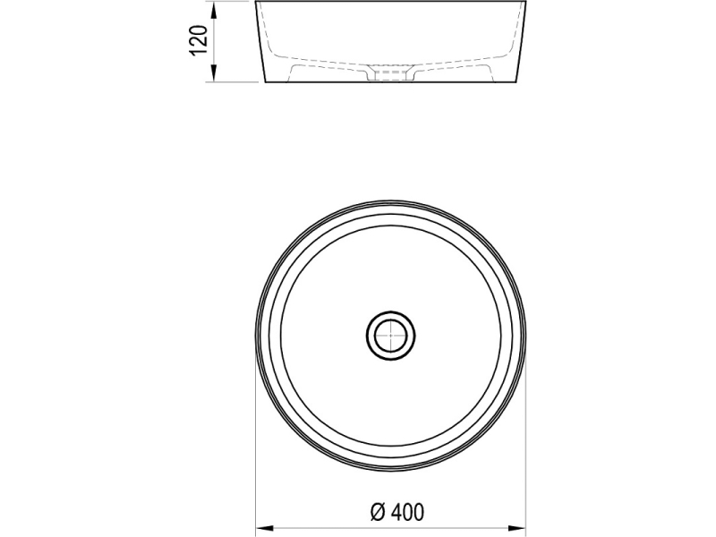 Купить Раковина Ravak Uni, 40 см, цвет белый, XJX01140001