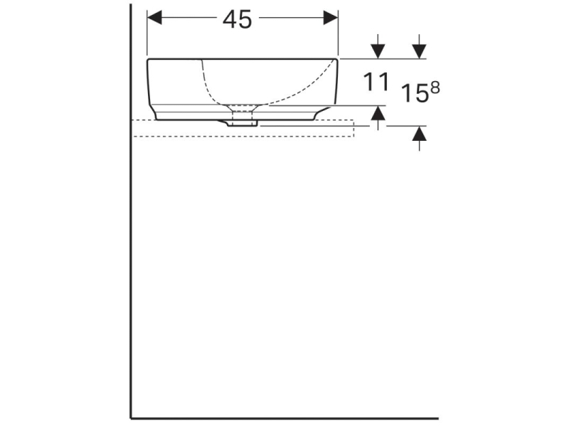 Купить Раковина Geberit Variform 500.781.01.2, 60 x 45 см, белая