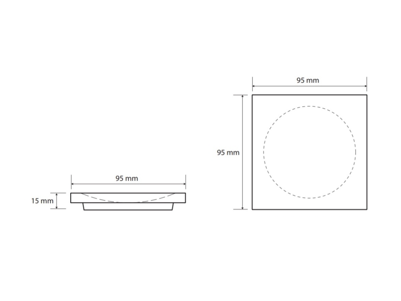 Купить Мыльница Bemeta Gamma 145708314 9.5 x 9.5 x 1.5 см отдельностоящая, белый матовый