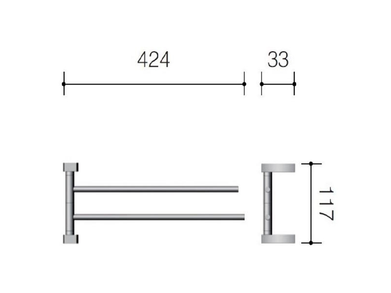 Купить Полотенцедержатель Schein Swing 32824, 40.4 см, хром