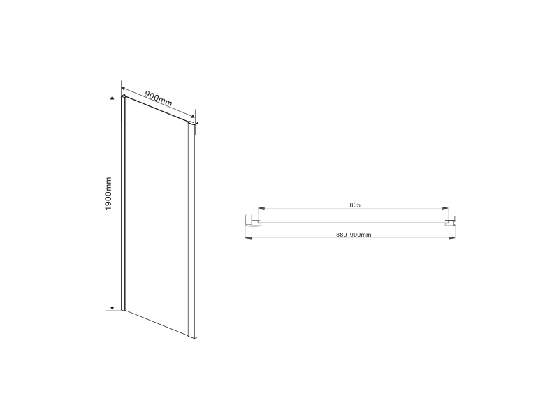 Купить Душевой уголок Vincea Intra VSR-1I901090CH, 90/100 x 90 см, прямоугольный, дверь распашная, стекло шиншилла, хром