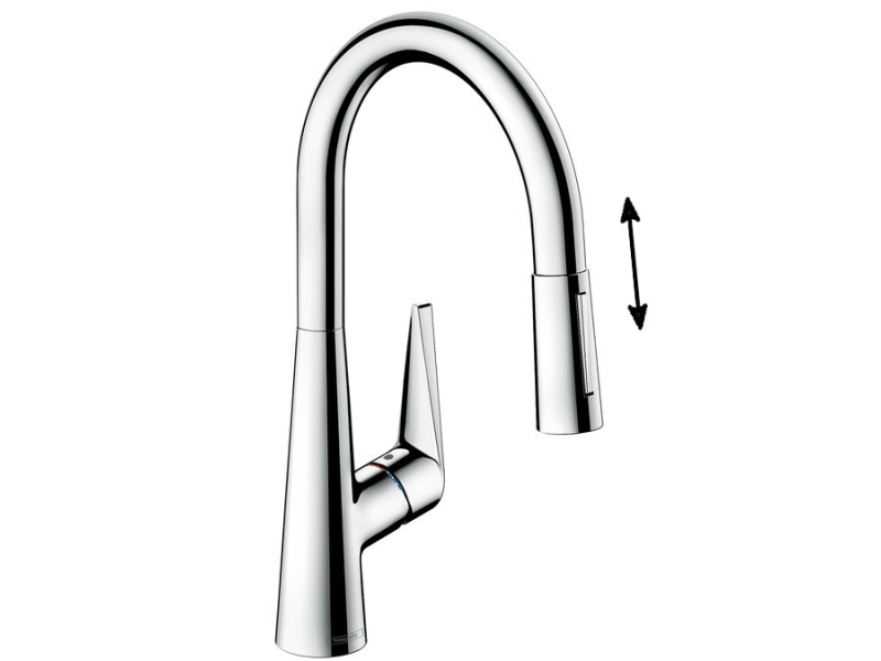 Купить Смеситель Hansgrohe Talis S 200 72813000 для кухни с вытяжным изливом