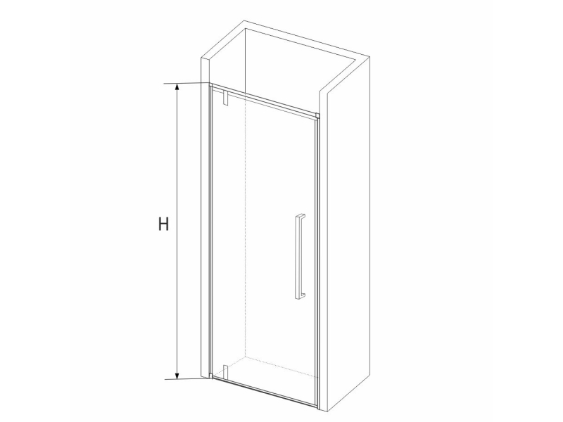 Купить Душевая дверь RGW SV-02 06320208-11 80 х 200 см распашная, стекло прозрачное, хром