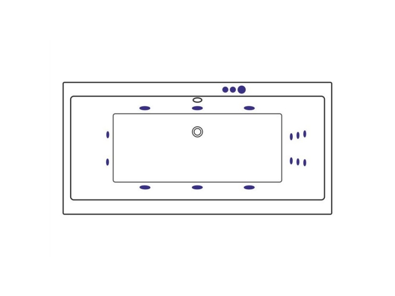 Купить Ванна гидромассажная Excellent Pryzmat Smart 200 x 90 см, белый/хром, WAEX.PRY20.SMART.CR