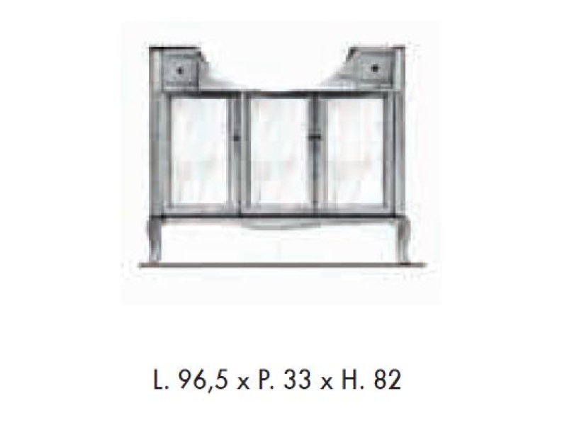 Купить Комплект мебели Labor Legno VICTORIA Composizione H 109, орех/бронза, 105 см