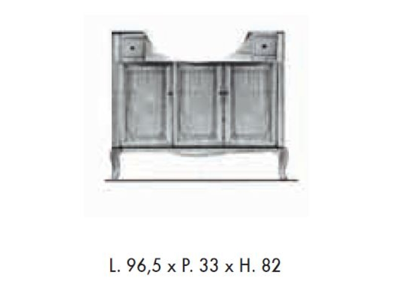 Купить Комплект мебели Labor Legno VICTORIA Composizione H 110, орех/бронза, 105 см