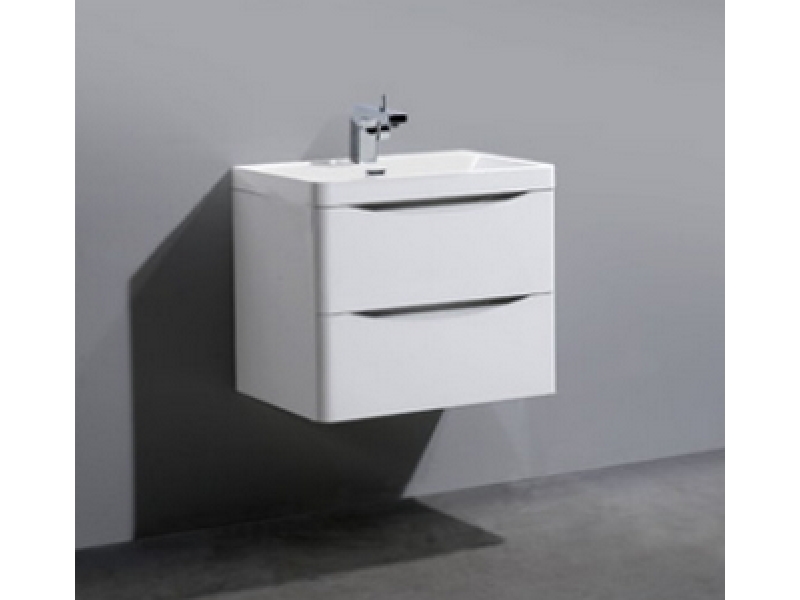 Купить Тумба под раковину BelBagno ANCONA-N-600-2C-SO-BL, цвет Bianco Lucido