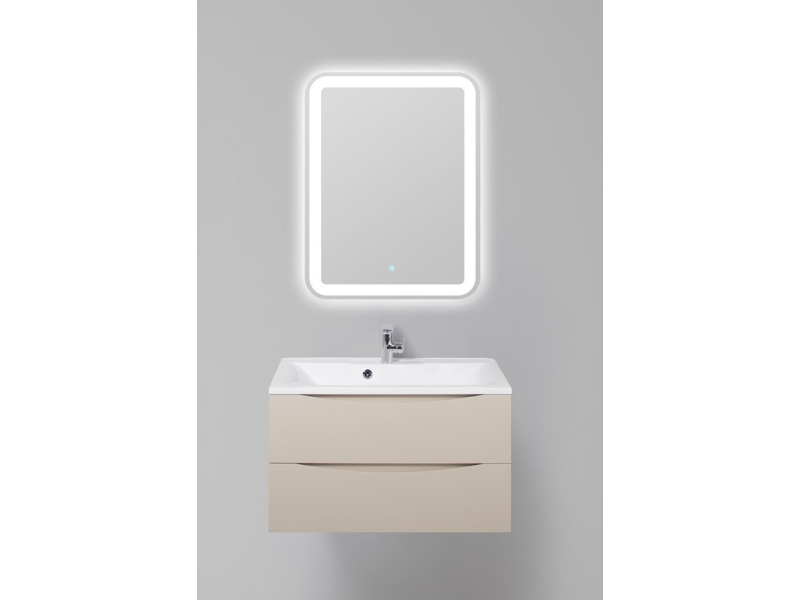 Купить Тумба под раковину BelBagno Marino MARINO-700-2C-SO-CO-P, 70 х 45 х 55 см, Crema Opaco - бежевый матовый