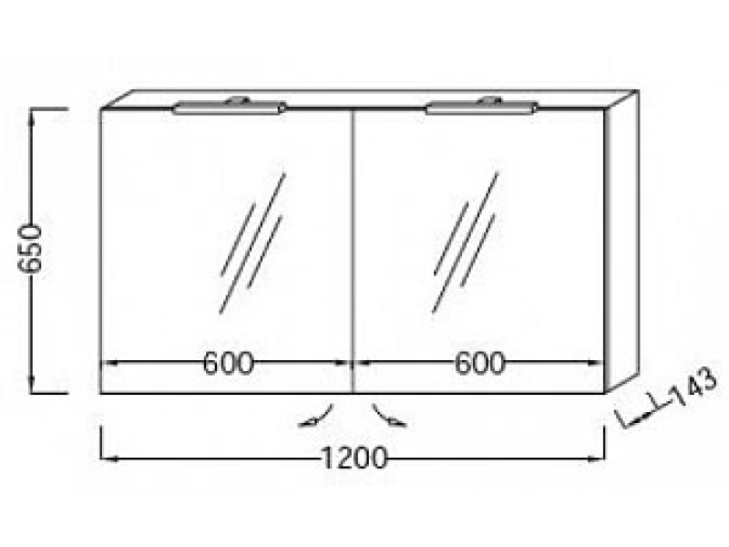 Купить Зеркальный шкаф Jacob Delafon Rythmik 120 см, EB798-G80 цвет Светло- коричневый