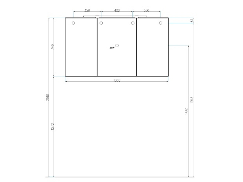 Купить Зеркальный шкаф Villeroy&Boch 2DAY2 A43813E4 130 см