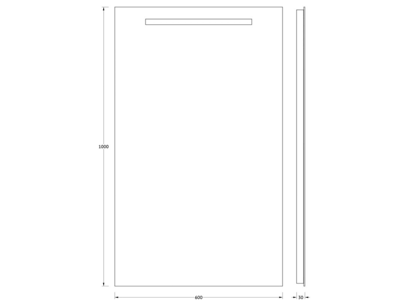 Купить Зеркало EVOFORM Ledline BY 2110 со встроенным LED-светильником 4 W 60х100 cм