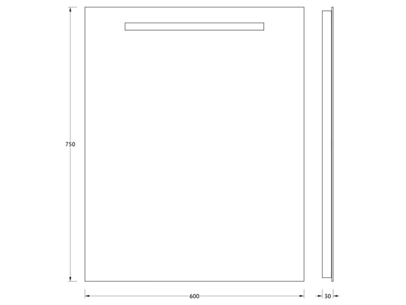 Купить Зеркало EVOFORM Ledline BY 2103 со встроенным LED-светильником 4 W 60х75 cм