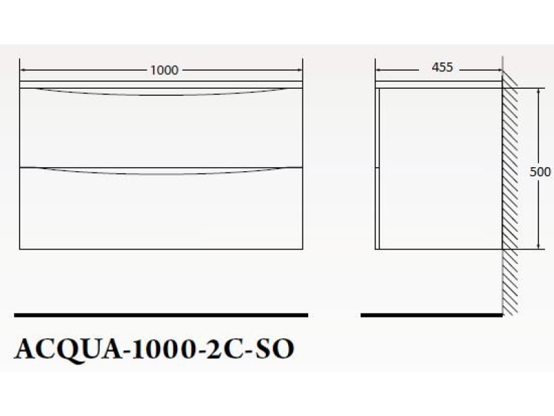 Купить Тумба под раковину BelBagno Acqua-1000 ACQUA-1000-2C-SO-RNG искусственный камень, цвет коричневый