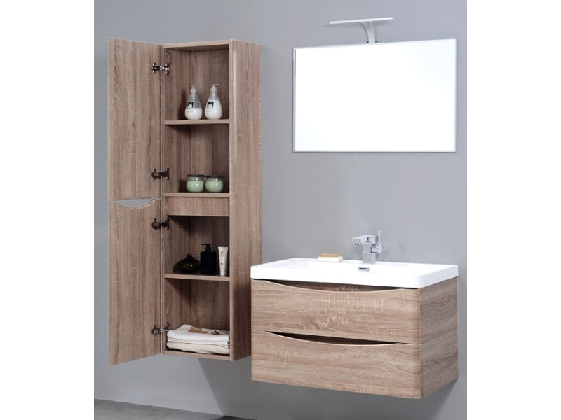 Купить Тумба под раковину BelBagno ANCONA-N-800-2C-SO-WO, цвет Rovere Bianco