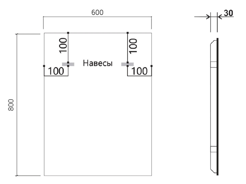 Купить Зеркало Vincea 60х80см, LED c сенсорным выключателем, диммером и функцией антизапотевания, VLM-3VN600-2