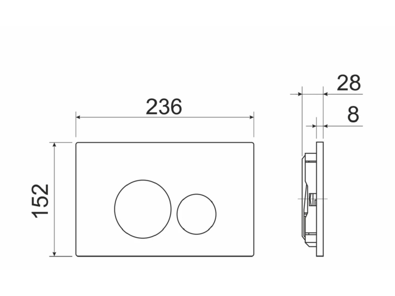 Купить Сет 4 в 1: инсталляция Ceramica Nova Envision с подвесным унитазом Metropol Rimless CN4002MB, шумоизоляция, кнопка смыва Round хром матовый, CN4002MB_1001M_1000