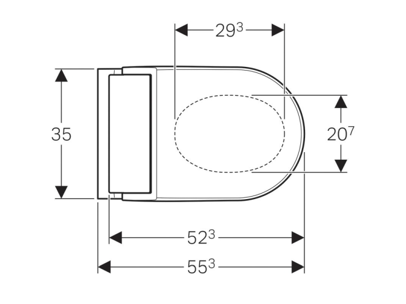 Купить Электронный унитаз Geberit AquaClean Tuma Comfort 146.294.SI.1 с крышкой-биде, панель белое стекло