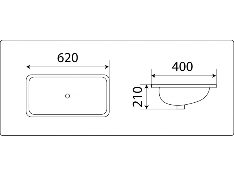 Купить Раковина CeramaLux Серия N 540F, белый