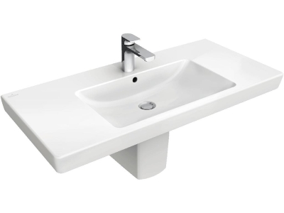 Раковина Villeroy&Boch Subway 2.0, 100 х 47 см, подвесная, альпийский белый, 7175A0