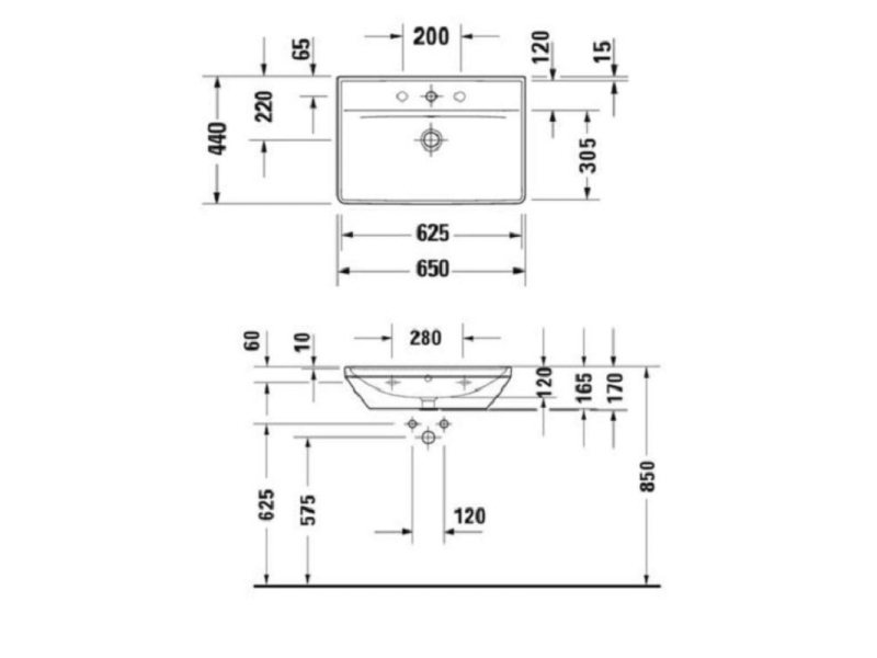 Купить Раковина Duravit D-Neo 65 x 44 см, белая, 2366650000