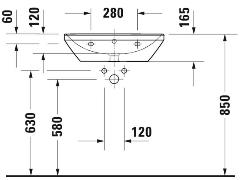 Купить Раковина Duravit D-Neo 60 x 44 см, белая, 2366600000