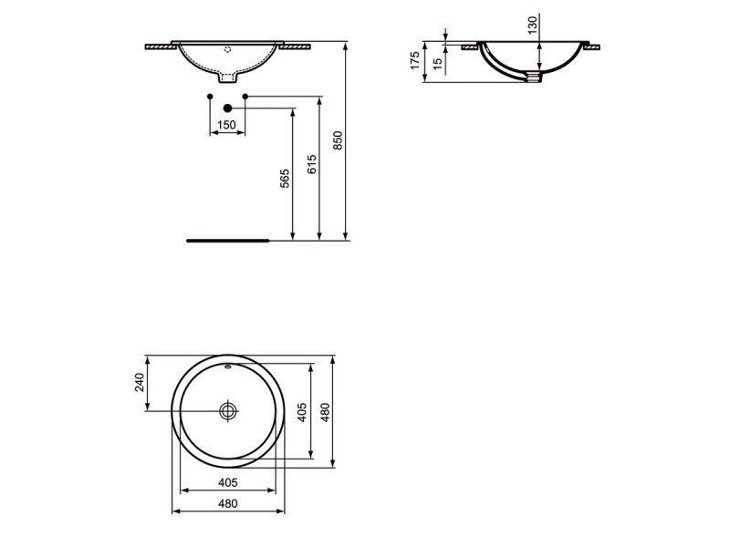 Купить Раковина Ideal Standard Connect 48 см, белый, E505301