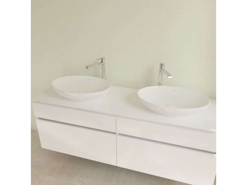 Купить Раковина Villeroy&Boch Loop & Friends 56 x 38.5 см, на столешницу, альпийский белый, 4A4700R1