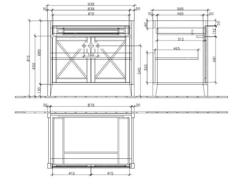 Купить Тумба с раковиной Villeroy&Boch Hommage 8979 1001