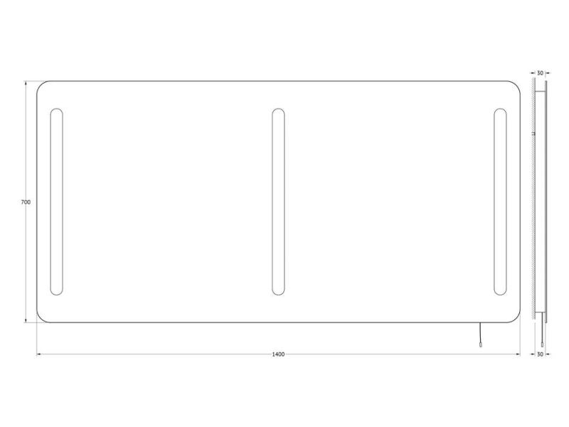 Купить Зеркало Ellux Linea Led со встроенными светильниками