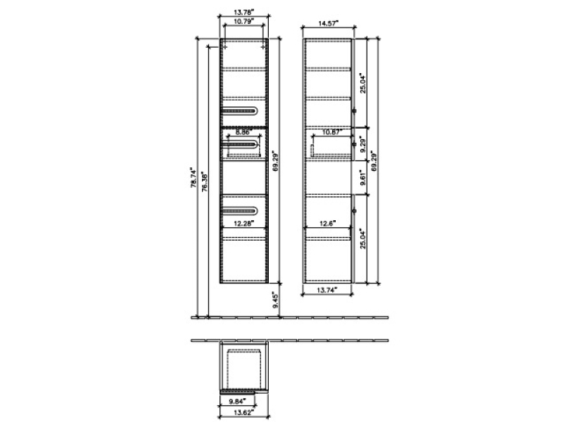 Купить Пенал Villeroy&Boch Joyce B869 01MP