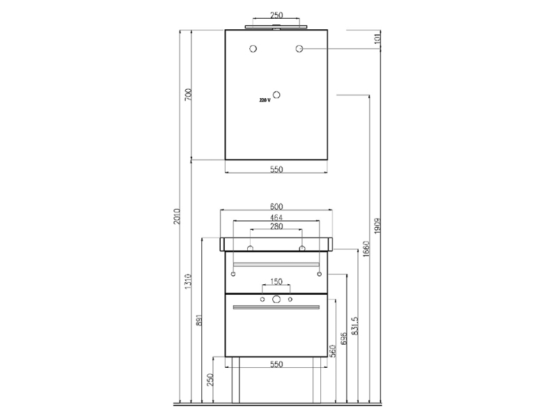 Купить Тумба под раковину Villeroy&Boch 2DAY2 A981 00E4 60 см, белая