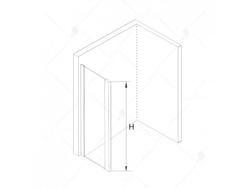Купить Душевой уголок RGW CL-48 В 32094891-14 110 х 90 см, дверь раздвижная, стекло прозрачное, черный