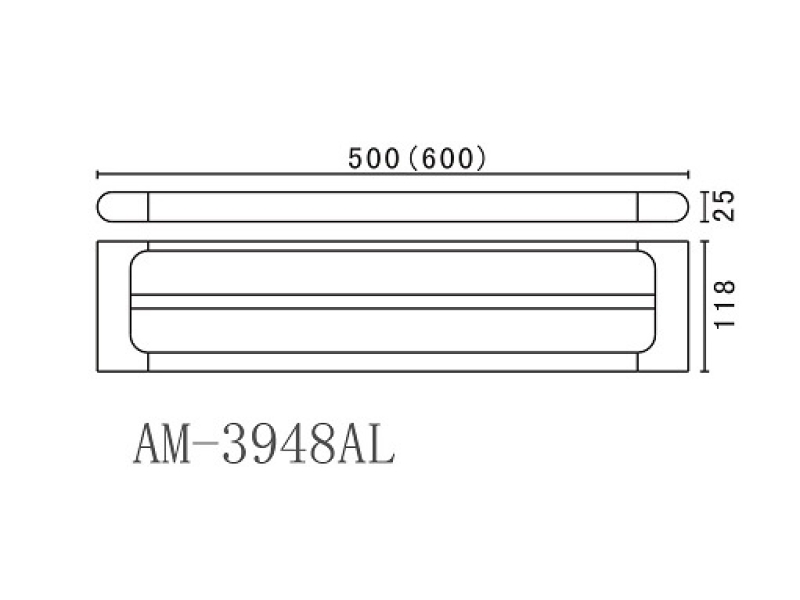 Купить Двойной полотенцедержатель Art&Max Platino (Платино) AM-E-3948AL